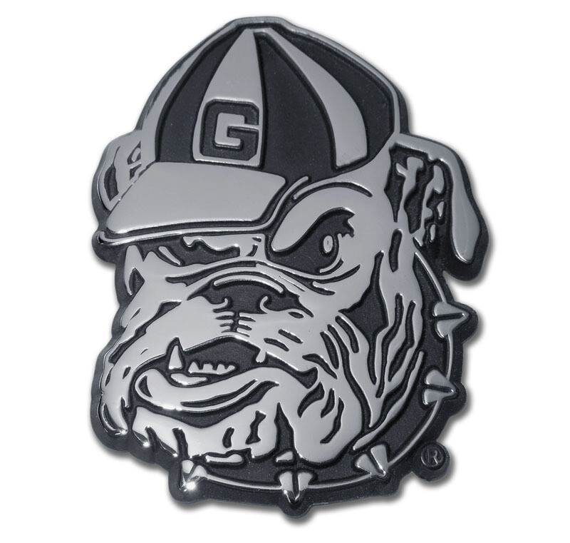 NEW University of Georgia Bulldog Chrome Auto Emblem.