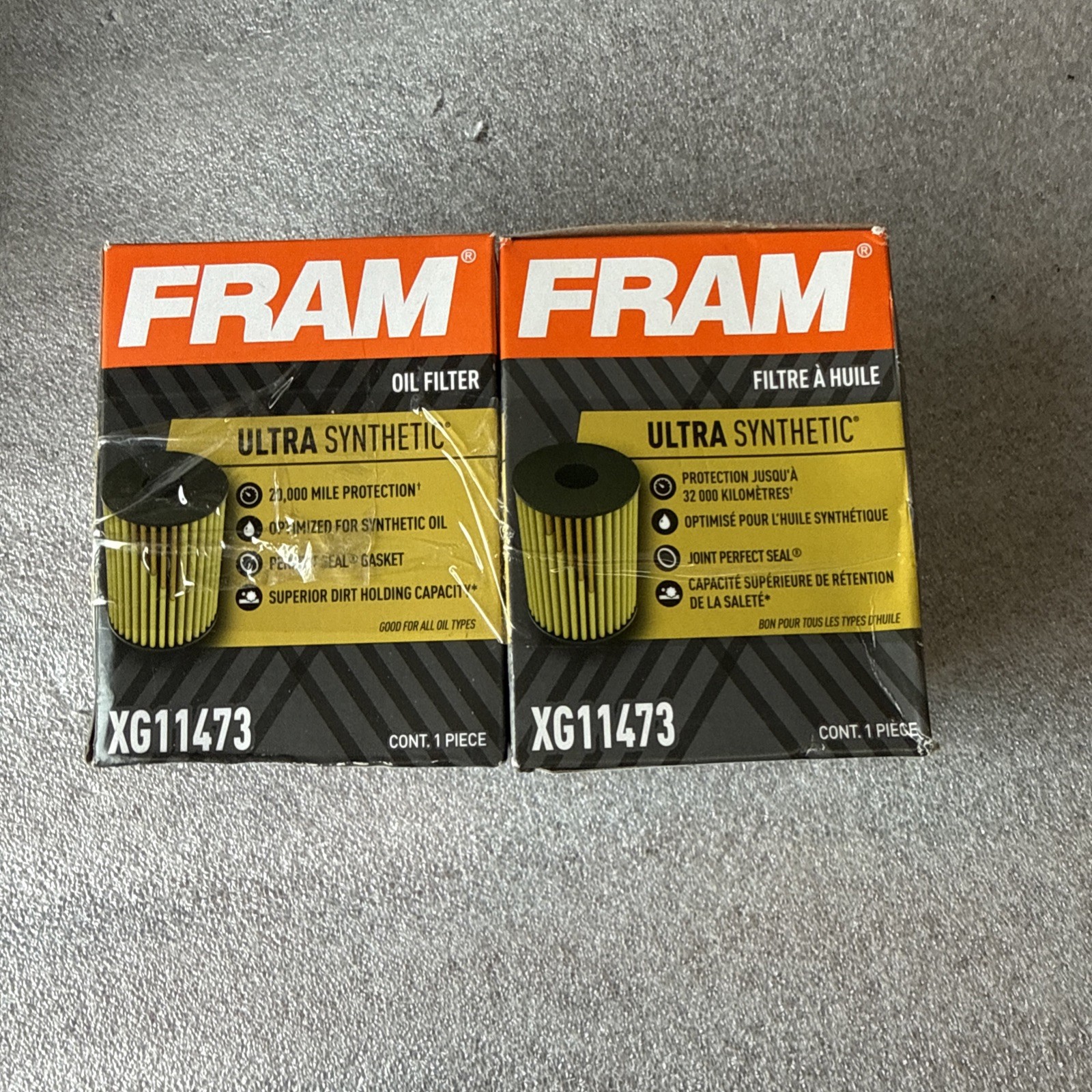 Lot of 2 | FRAM Ultra Synthetic Oil Filter XG11473 20K Mile Protection Lot of 2 | FRAM Ultra Synthetic Oil Filter XG11473 20K Mile Protection