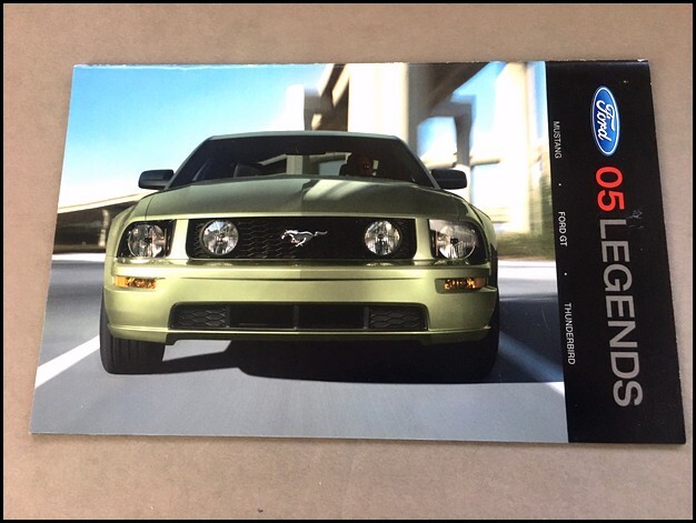 2005 Ford Mustang GT Thunderbird GT40 Original Car Sales Brochure Catalog 2005 Ford Mustang GT Thunderbird GT40 Original Car Sales Brochure Catalog