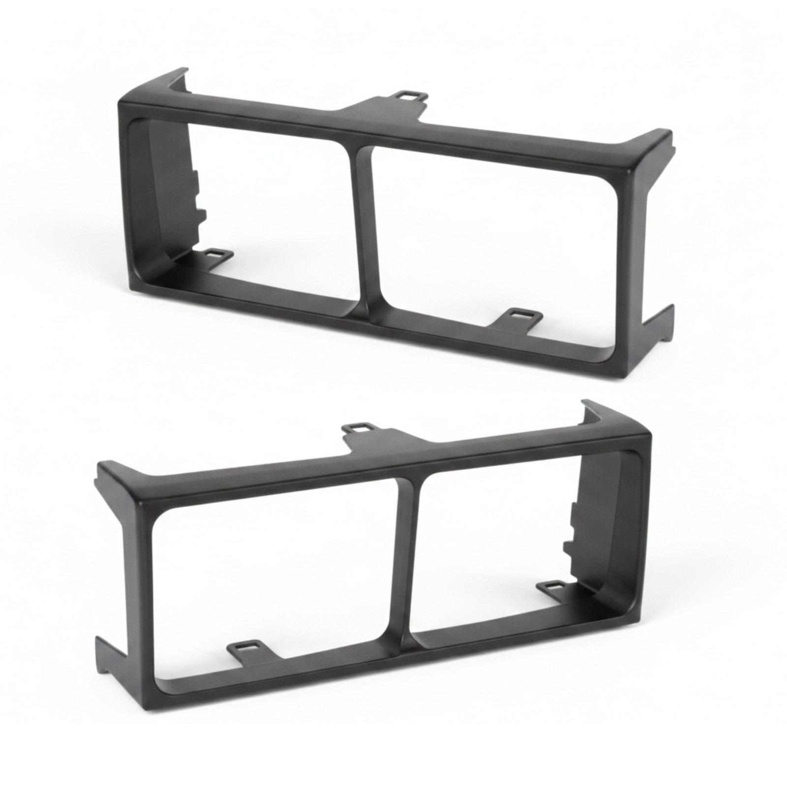 Front PAIR Left Right Headlight Bezels for Volvo 740 US Spec ASA 1372459
