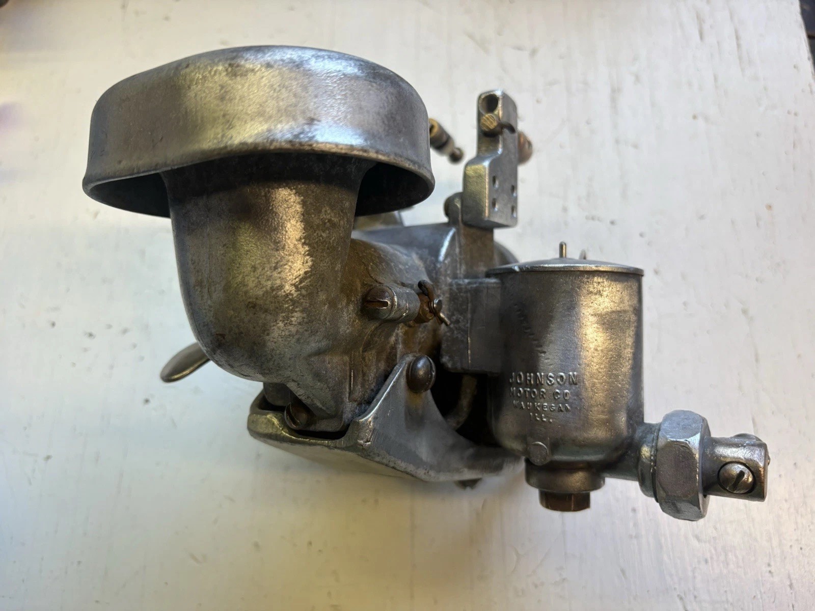 Antique 1920’s Johnson Outboard Boat Motor Carb / Carburetor Body Complete