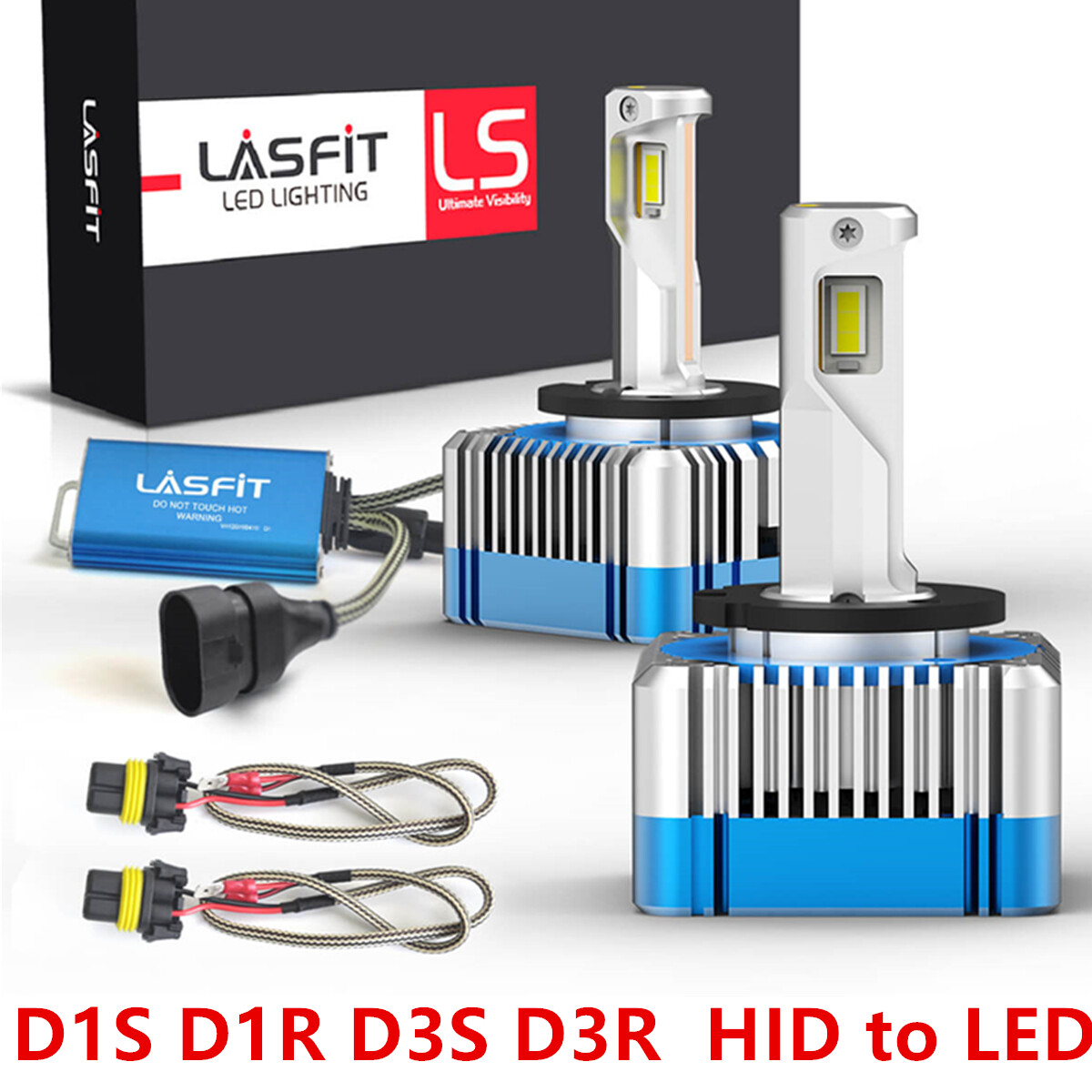 Lasfit D1S D1R D3S D3R LED Headlight Bulb HID Xenon Conversion Kit 11000LM 6000K