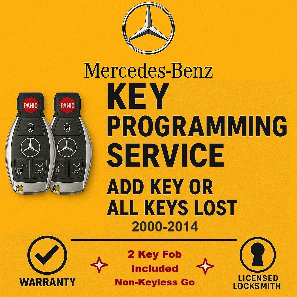 Mercedes-Benz Key programming Service | Add key or All keys Lost | 2x Fob