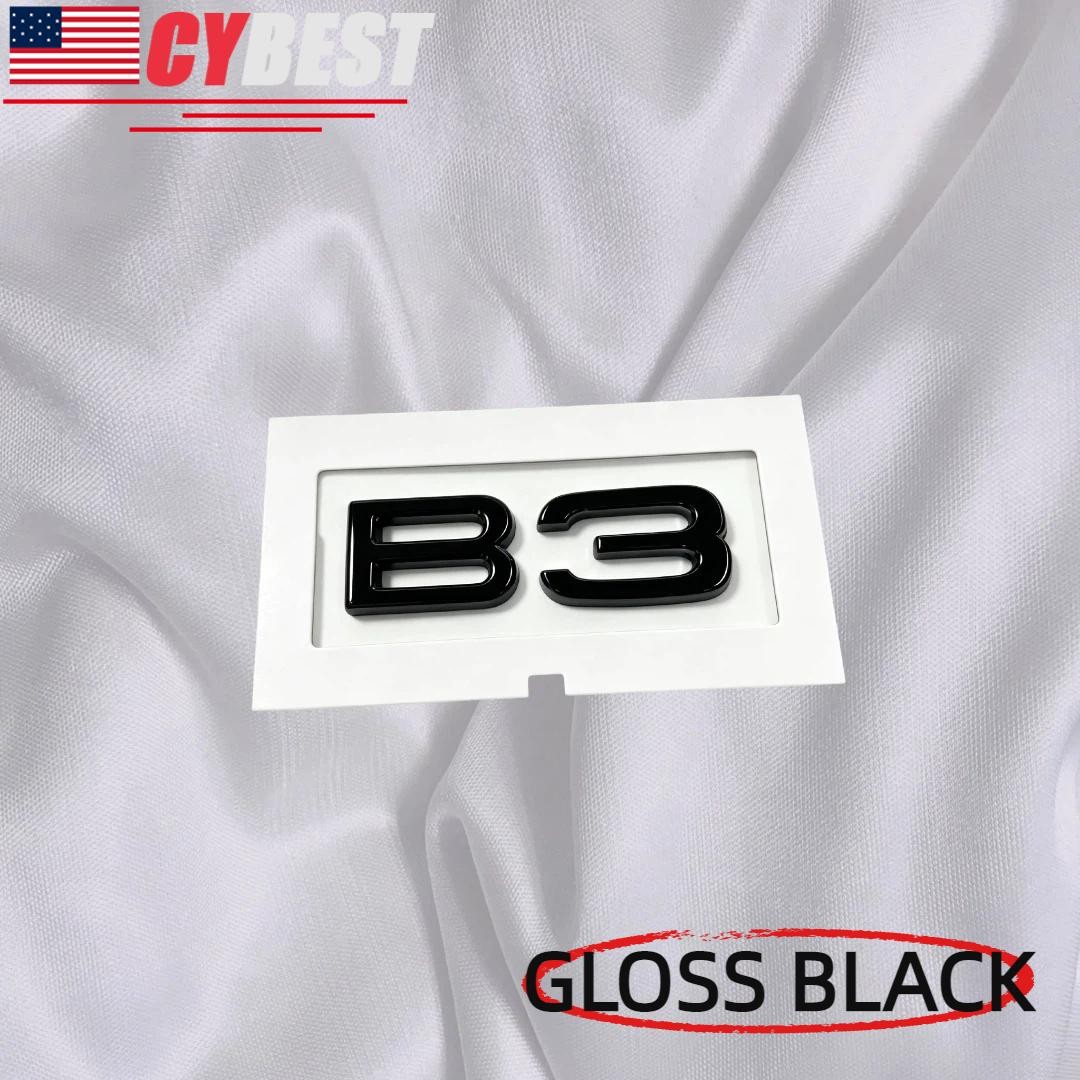 Gloss Black For Alpina B3 Biturbo Car Trunk Emblem B3 Letter Badge Replace 1pc