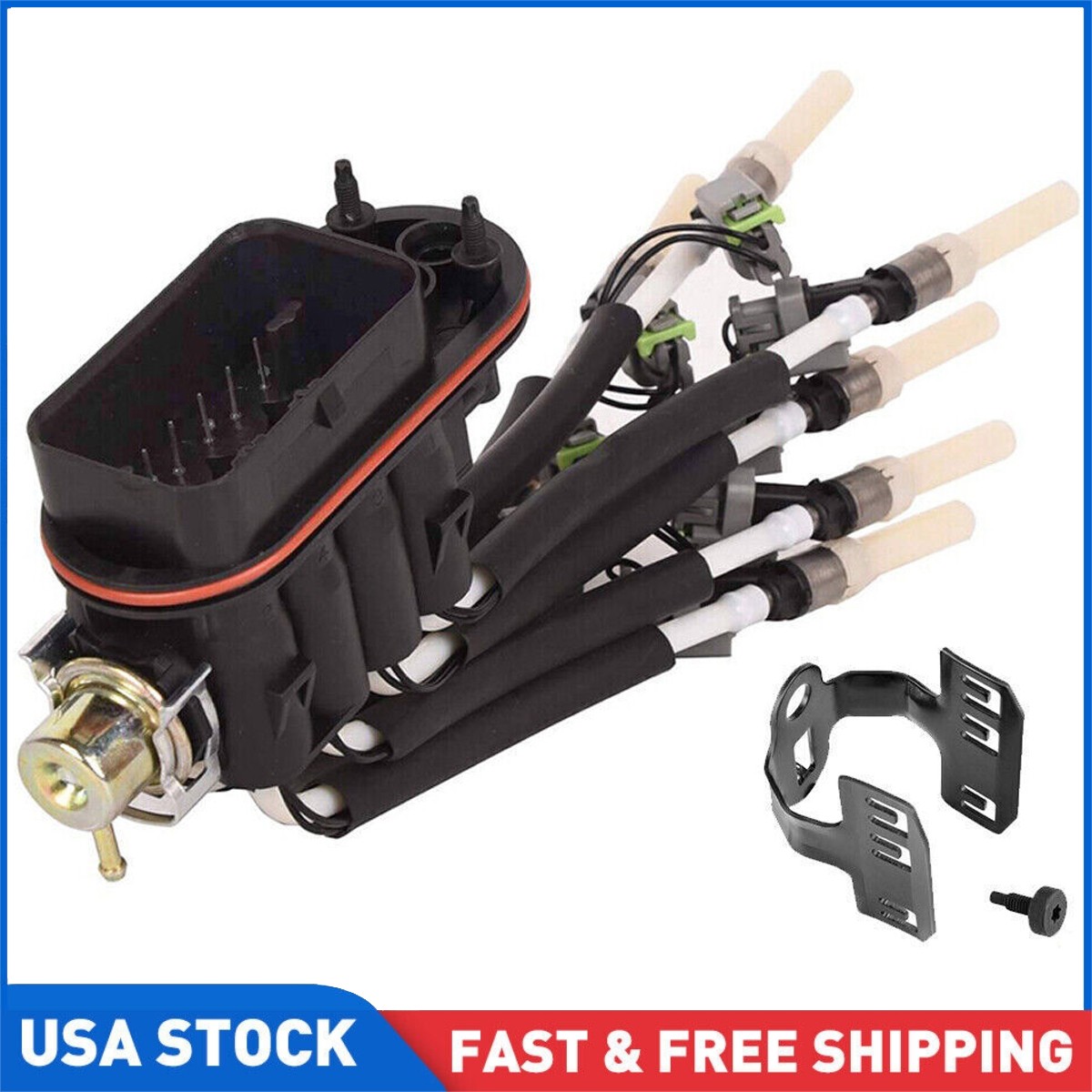 Spider Fuel Injection System MPFI Kit fits 5.0L 5.7L V8 Direct Swap Black