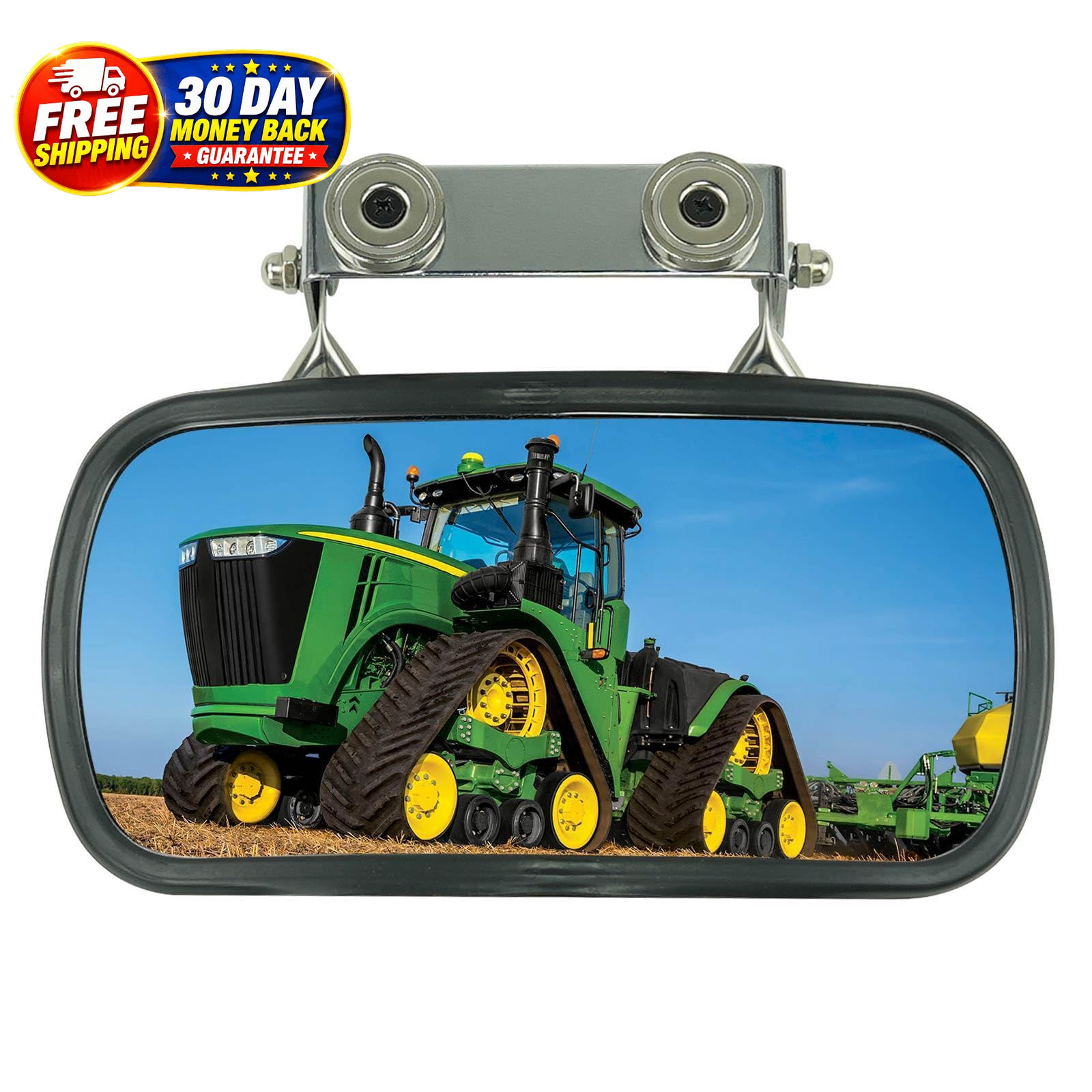 Universal Magnetic Tractor Mirror Rear View Mirror with U-Bracket 8\ Universal Magnetic Tractor Mirror Rear View Mirror with U-Bracket 8\