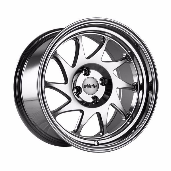 (1) 16x8 +20 Whistler KR7 4x100 Chrome Wheel