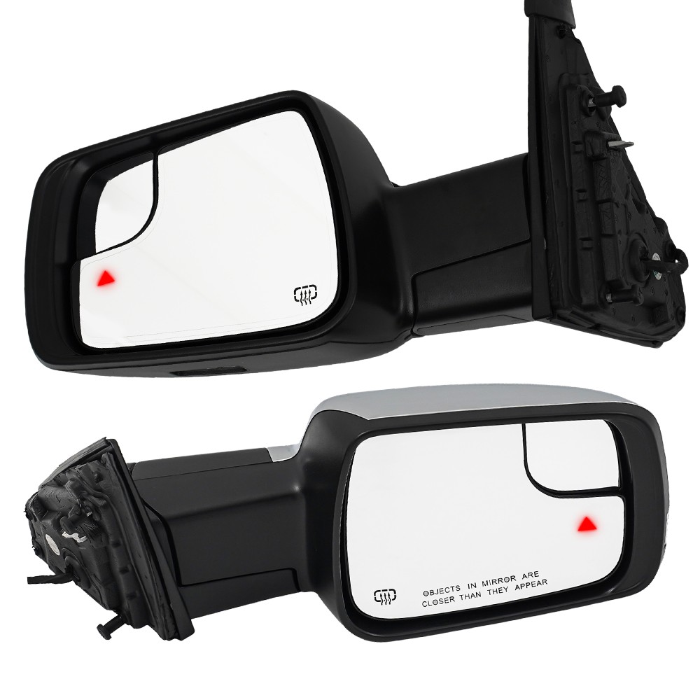 Chrome Pair Right Left Mirrors for 2019-2022 Ram 1500 Power Heated BSM Signal US
