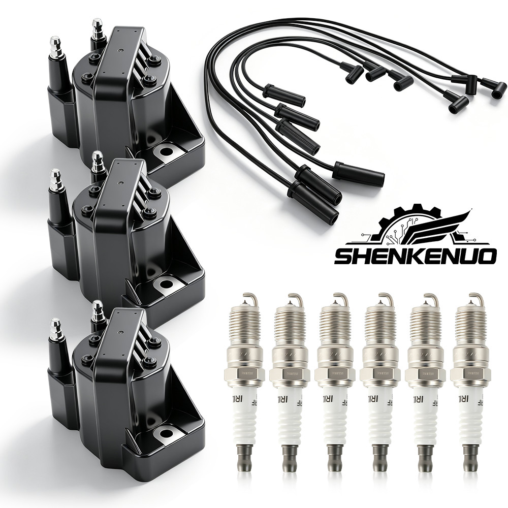 3X OEM Ignition Coil & Iridium Spark Plugs & Wires for Buick Chevy Pontiac DR39 3X OEM Ignition Coil & Iridium Spark Plugs & Wires for Buick Chevy Pontiac DR39