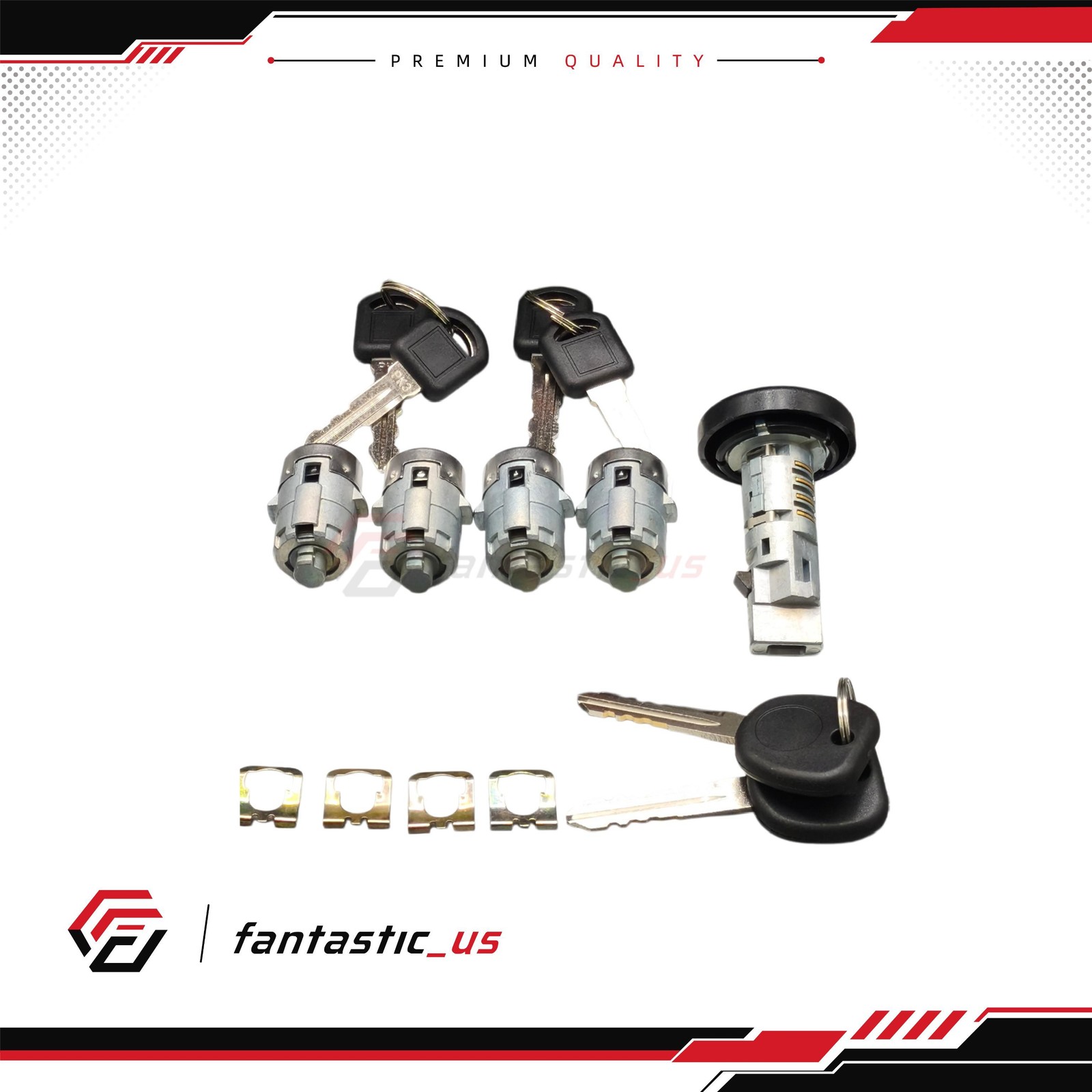 4 Door Lock Cylinders W/2 KeysFits Chevy Express Van 2010-2014 Ignition USA