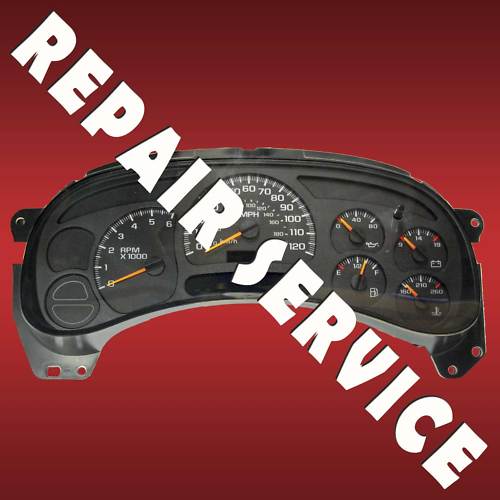 2003-2006 GM Chevy Silverado Instrument Cluster Gauge  REPAIR SERVICE