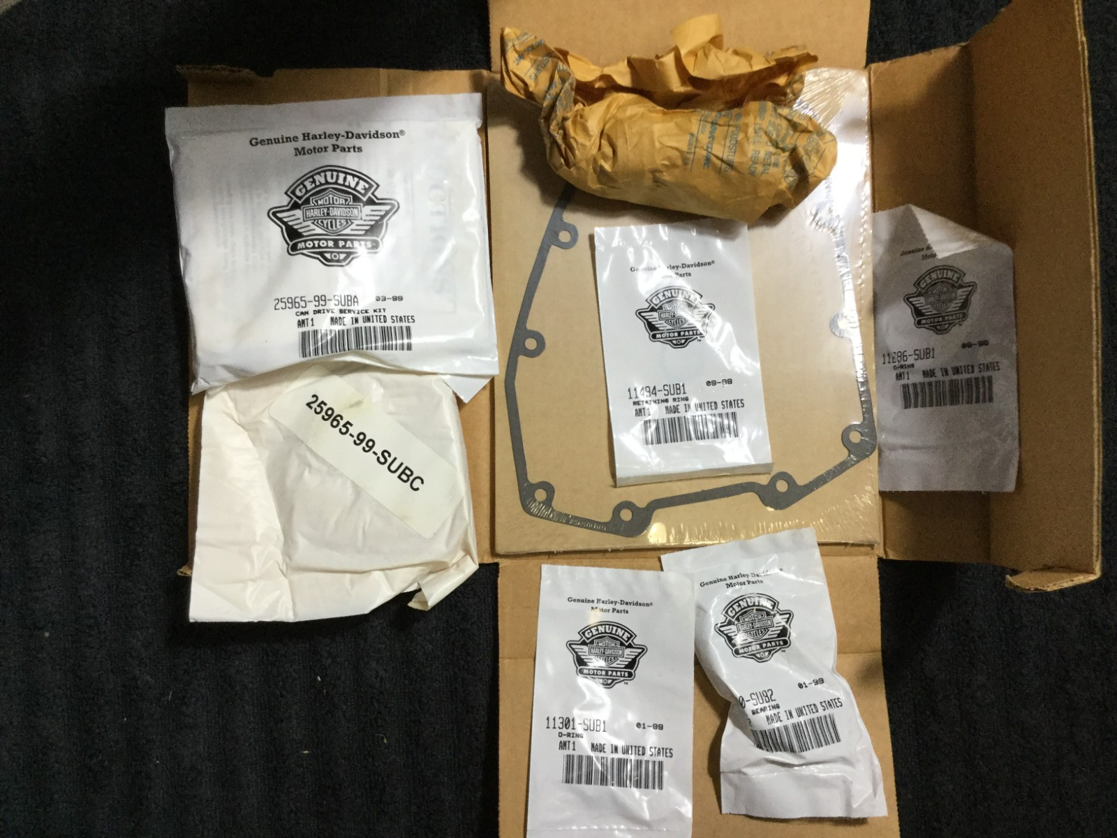 OEM Harley Davidson Cam Drive Service Kit, 25965-99 NEW