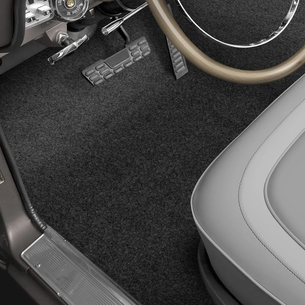 For Dodge Challenger 1970 OER ME601501 Black Molded Loop Replacement Carpet Kit