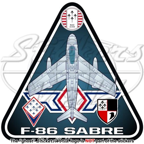 SABRE F-86 Philippine Air Force, North American F-86F PAF 95mm Sticker Decal