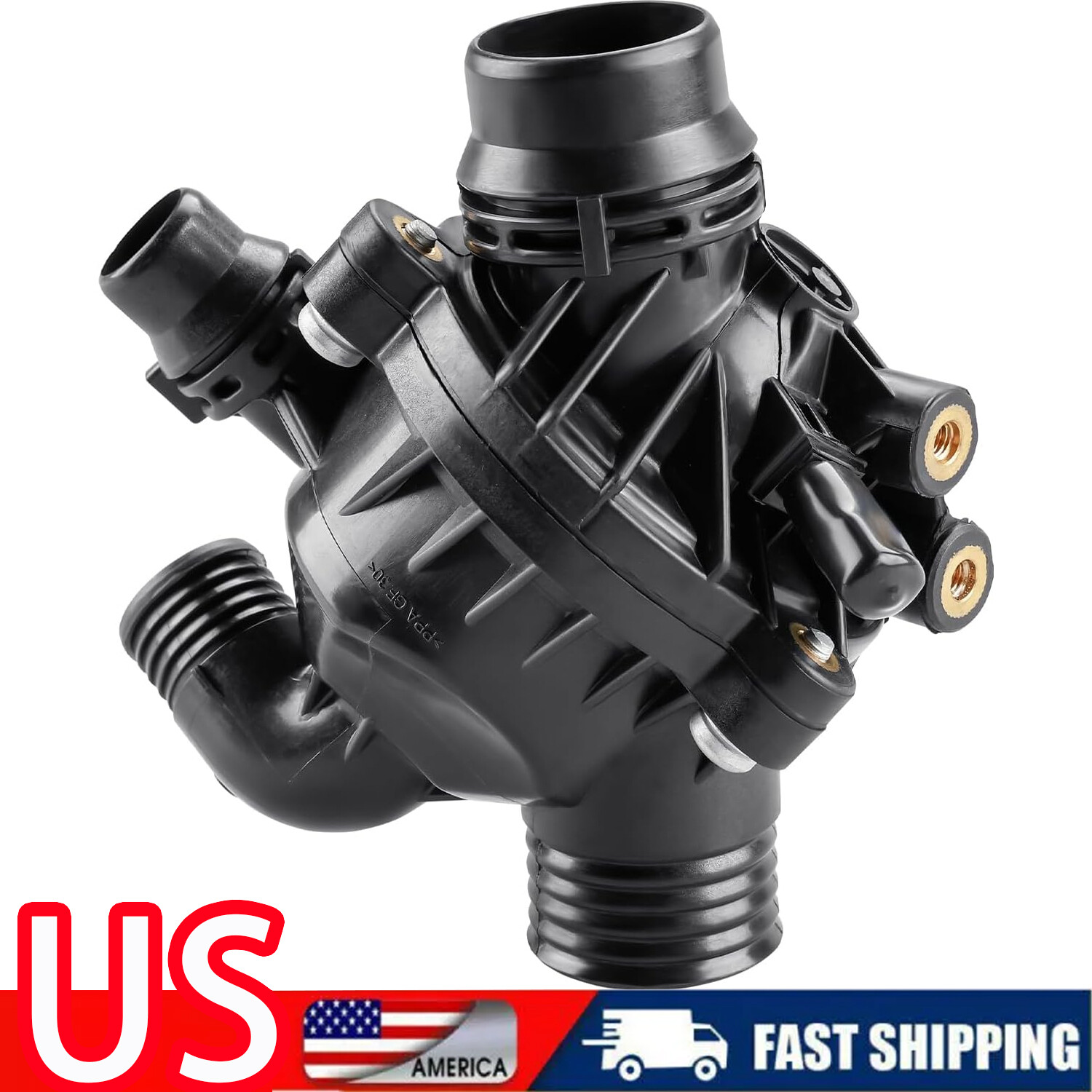 Engine Coolant Thermostat Housing For BMW X5 E70 X6 E71 E72 L6 3.0L 11537601158 