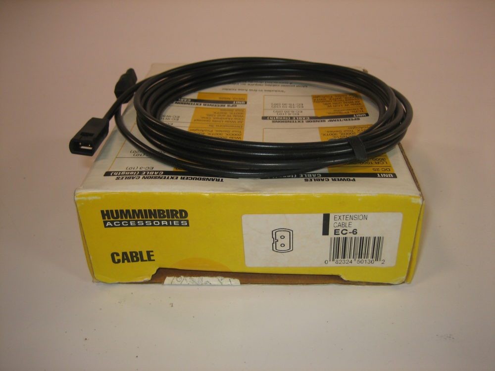 Humminbird EC-6 720006-6 10\' 2-Pin Transducer Extension Cable - *NEW OUT OF BOX*