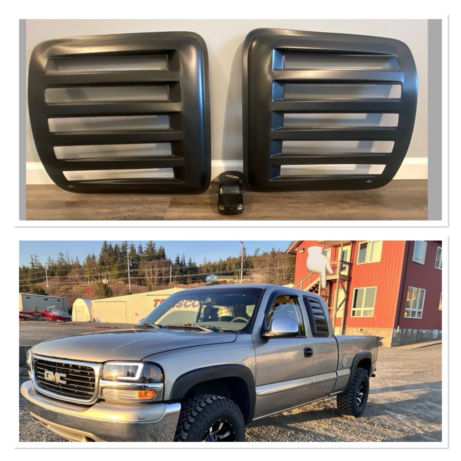 99-06 Gmc/chevrolet NBS “window Louvers Covers New Vintage 