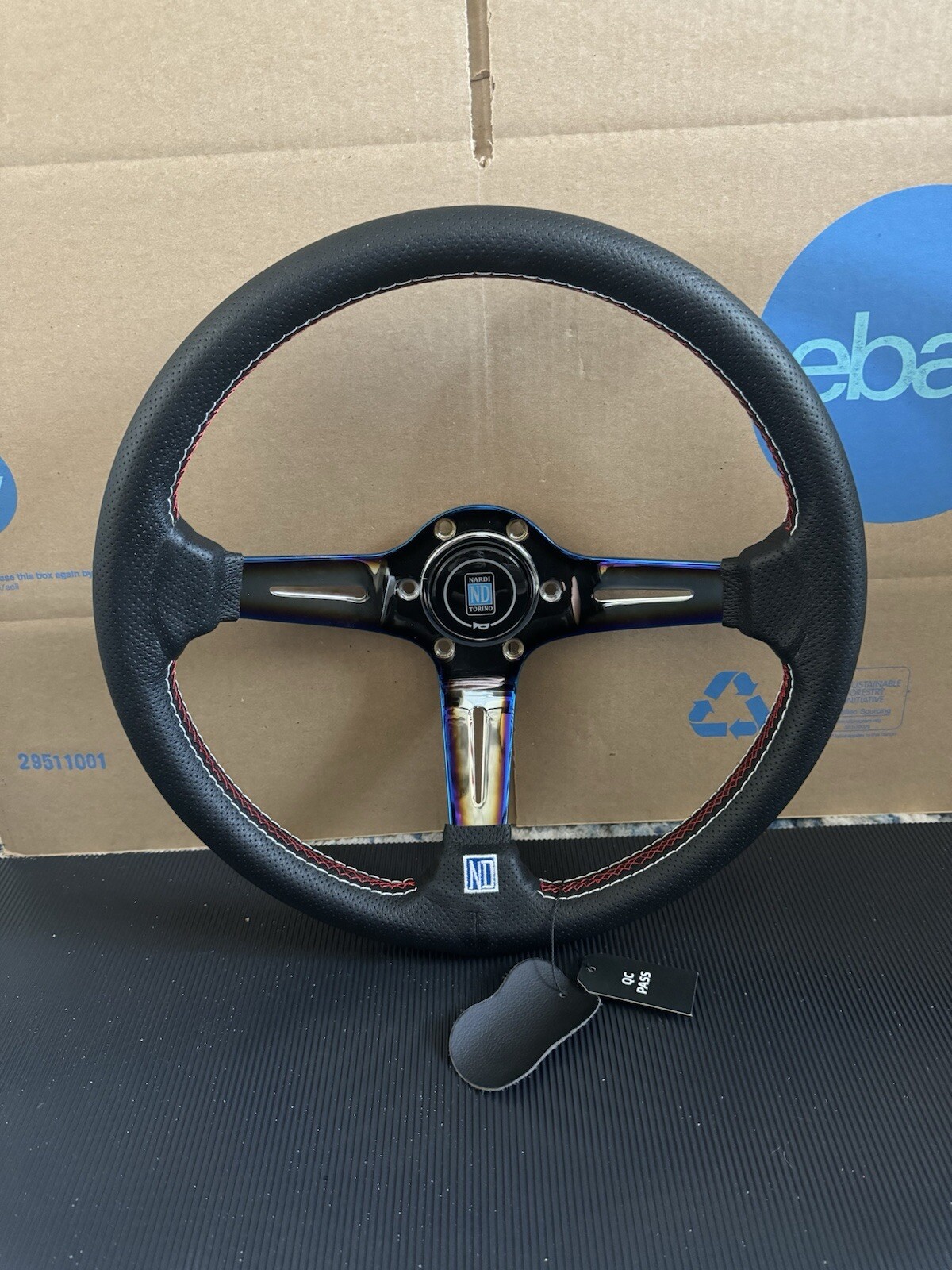 350mm Deep Dish Steering Wheel - Fit 6 hole Hub Like Nardi NRG Grip 350mm Deep Dish Steering Wheel - Fit 6 hole Hub Like Nardi NRG Grip