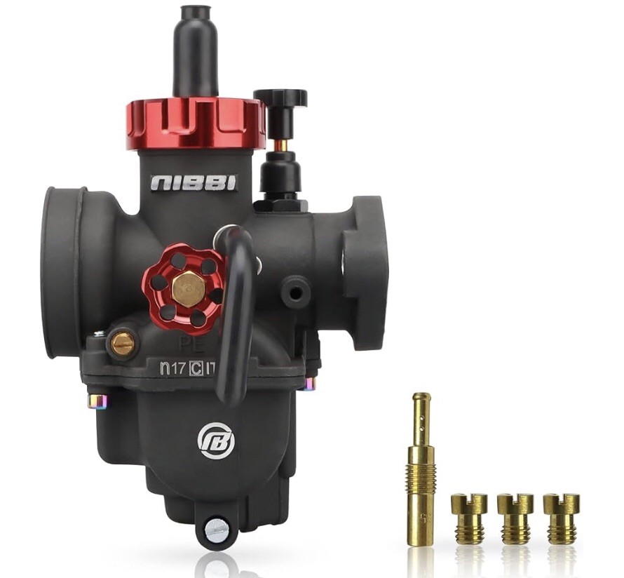 NIBBI Carburetor PE17mm, Fits 100cc 110cc Flange Motorcycle Engines