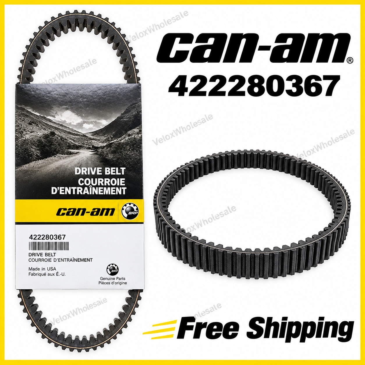 Can-Am OEM 422280367 Drive Belt for Maverick Renegade Commander – Genuine New