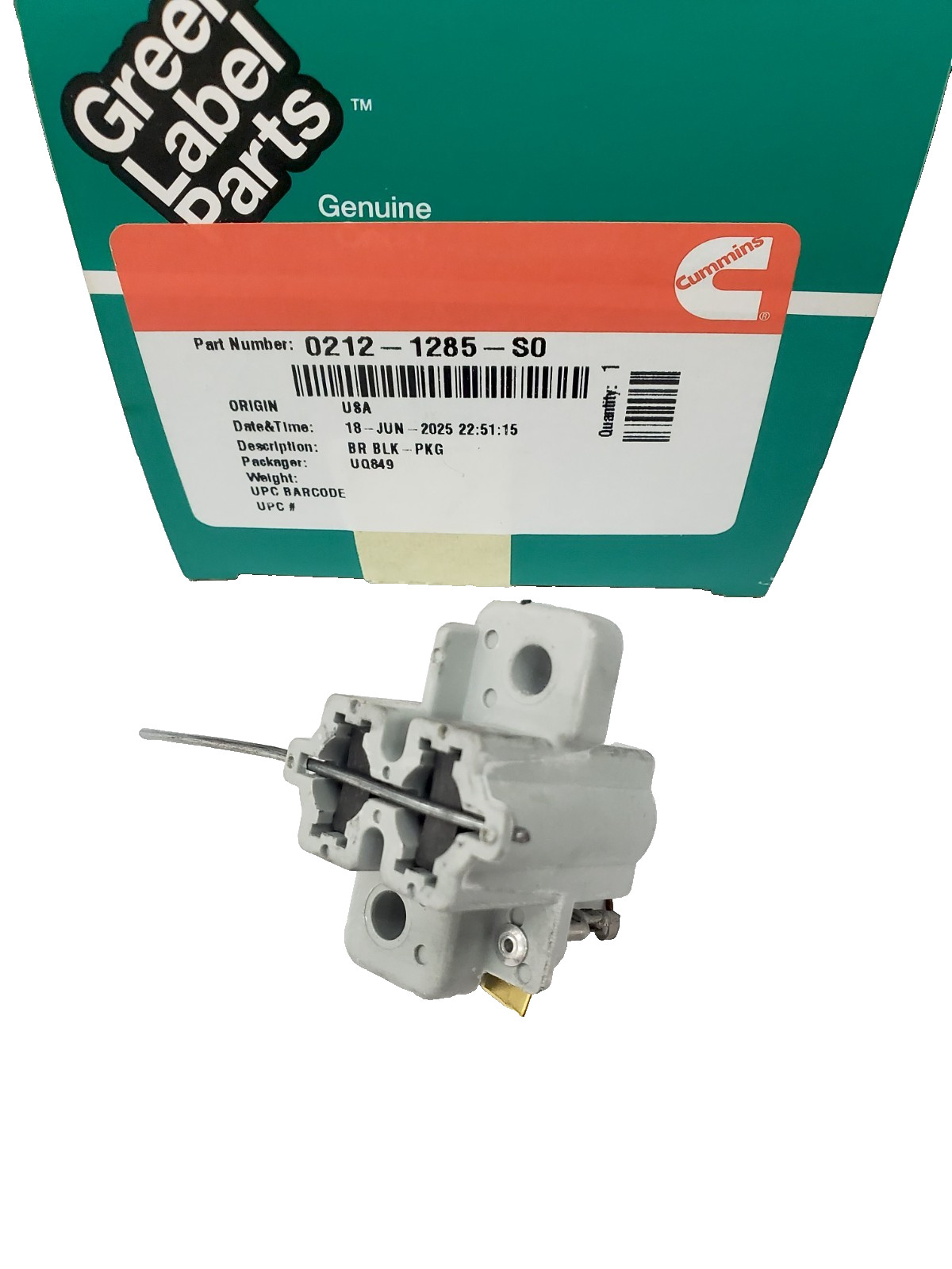 212-1285-S0 NEW GENUINE ONAN BRUSH BLOCK RV GENERATOR 212-1285-SO