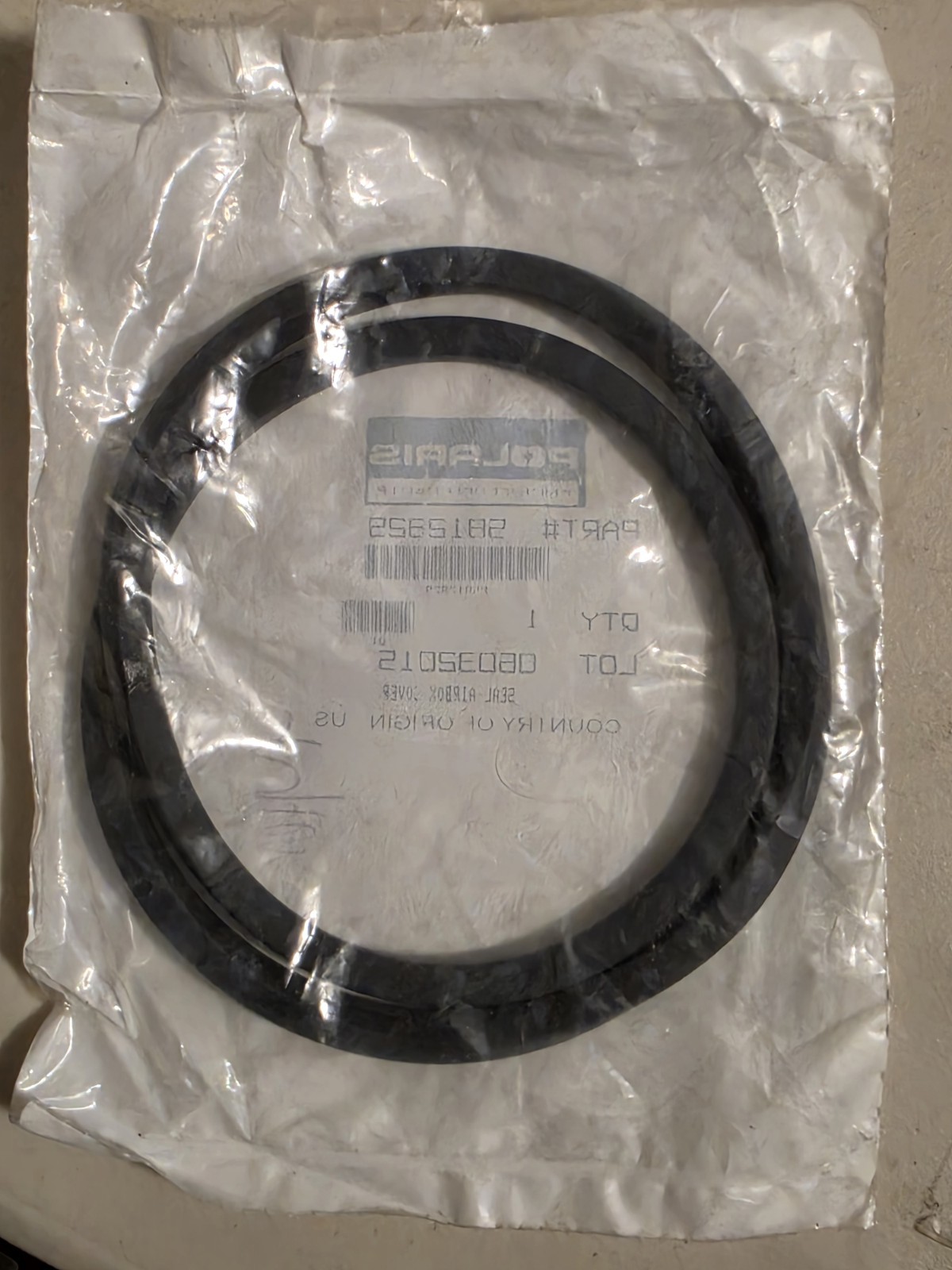 PURE POLARIS AIRBOX COVER SEAL 5812829 OEM NOS PURE POLARIS AIRBOX COVER SEAL 5812829 OEM NOS