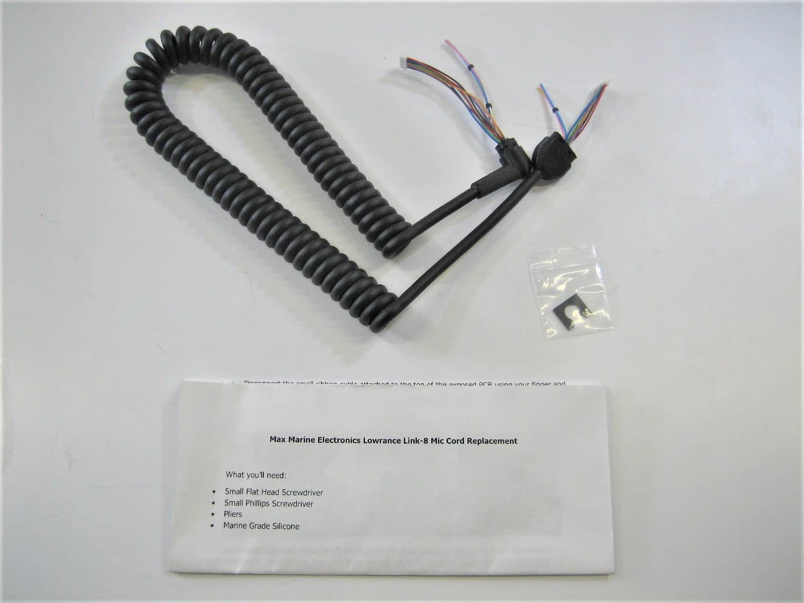 Lowrance B&G Simrad Link-8 RS35 V50 LVR-250 VHF Microphone Cable Replacement