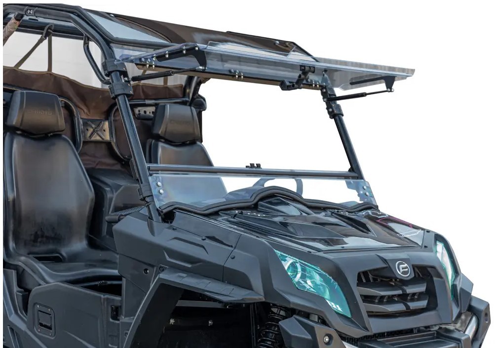 SuperATV Scratch Resistant Flip Windshield for CFMoto UForce 800/500 UTV