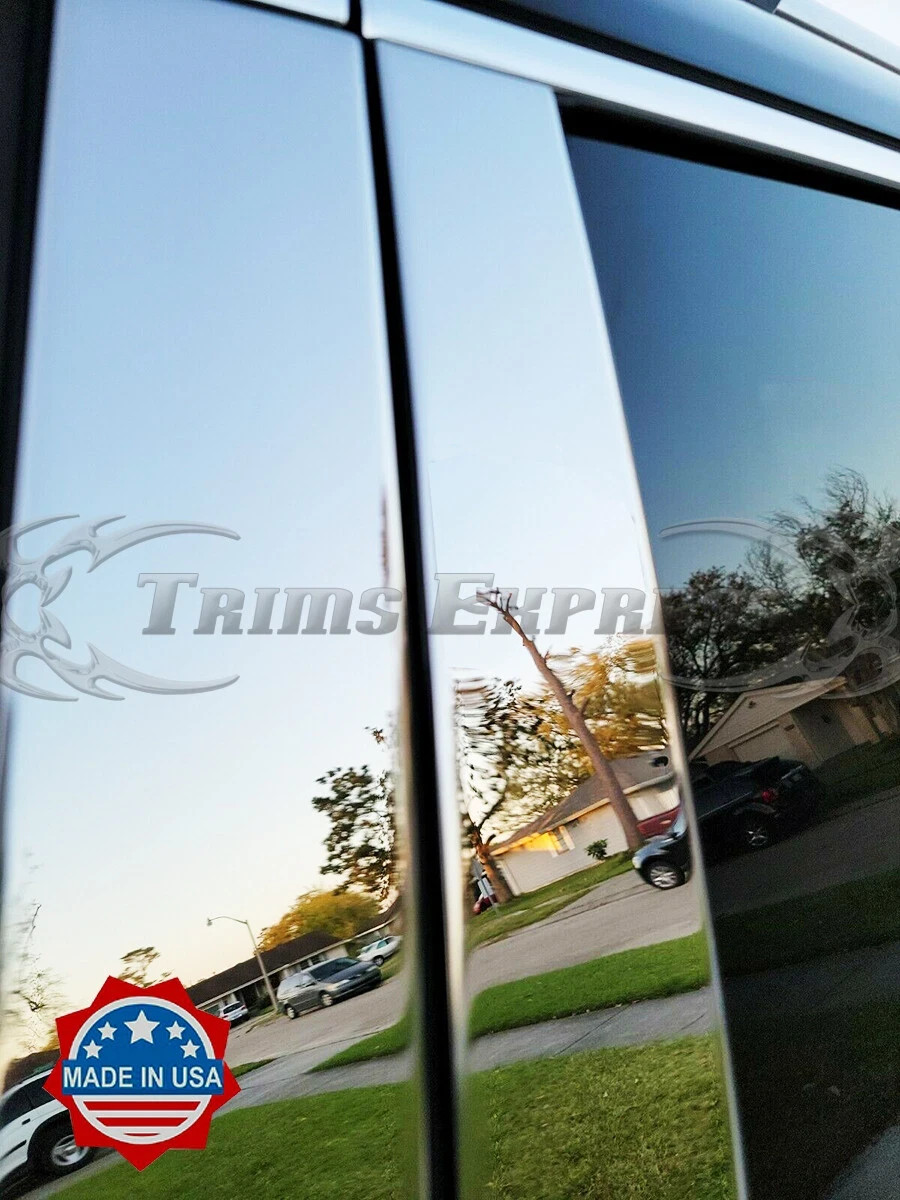 fit:2016-2024 Jaguar XF Stainless Cover Door Pillar Post Trim 8Pc