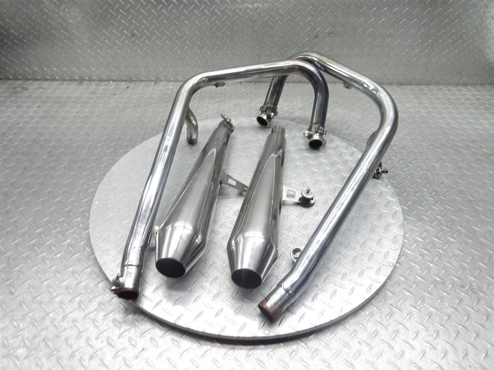 2012 11-16 Triumph Bonneville Exhaust Muffler Header Manifold Head Pipe Lot