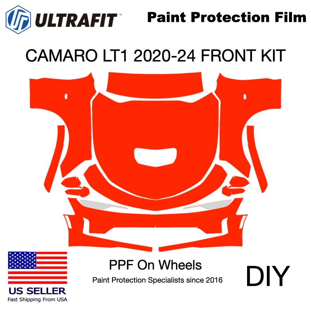 CAMARO LT1, 2020-24, Pre-Cut Kit DIY, FULL FRONT, PPF Gloss