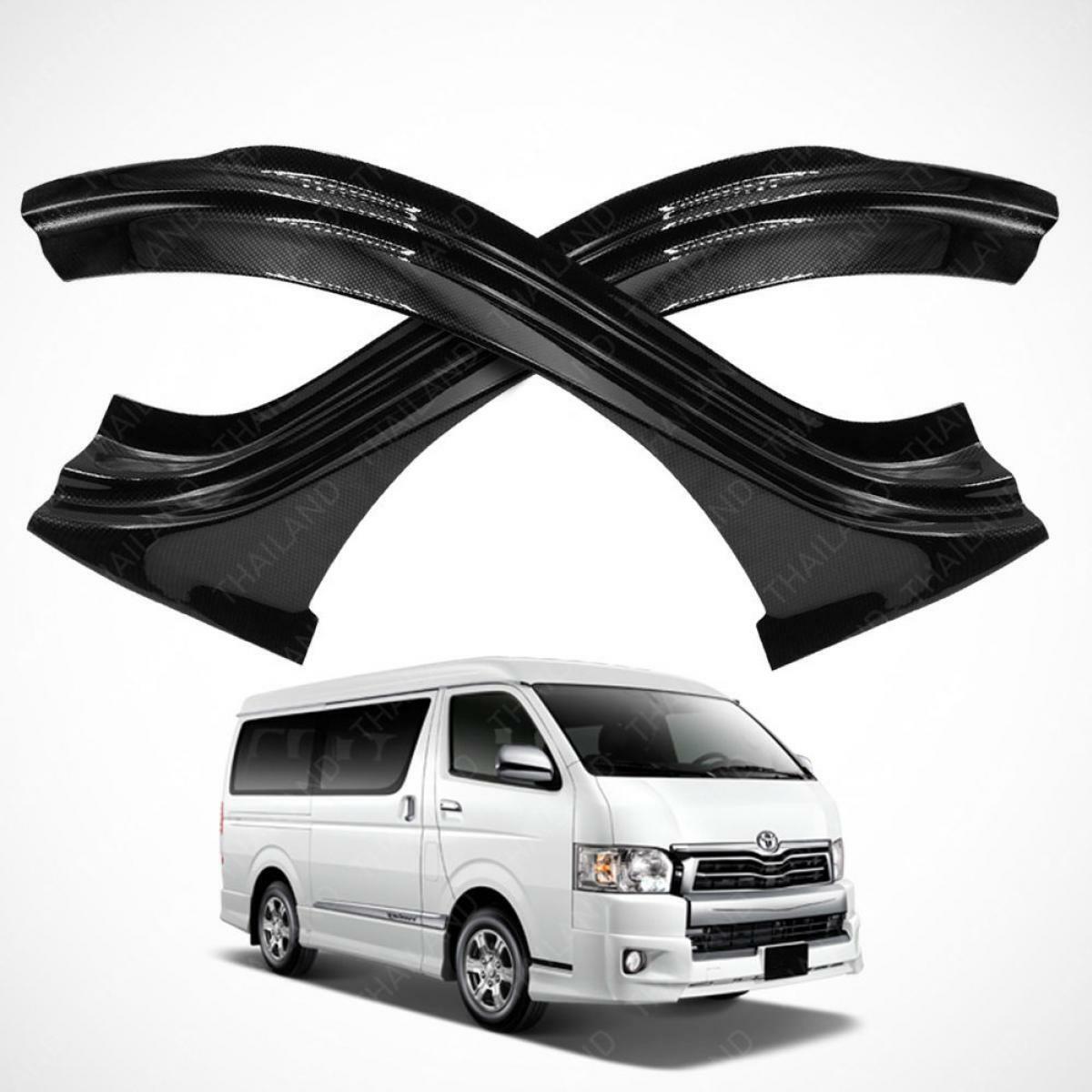 Sill Scuff Plate Black Carbon For Toyota Hiace Commuter High Roof 2005 - 2016 17