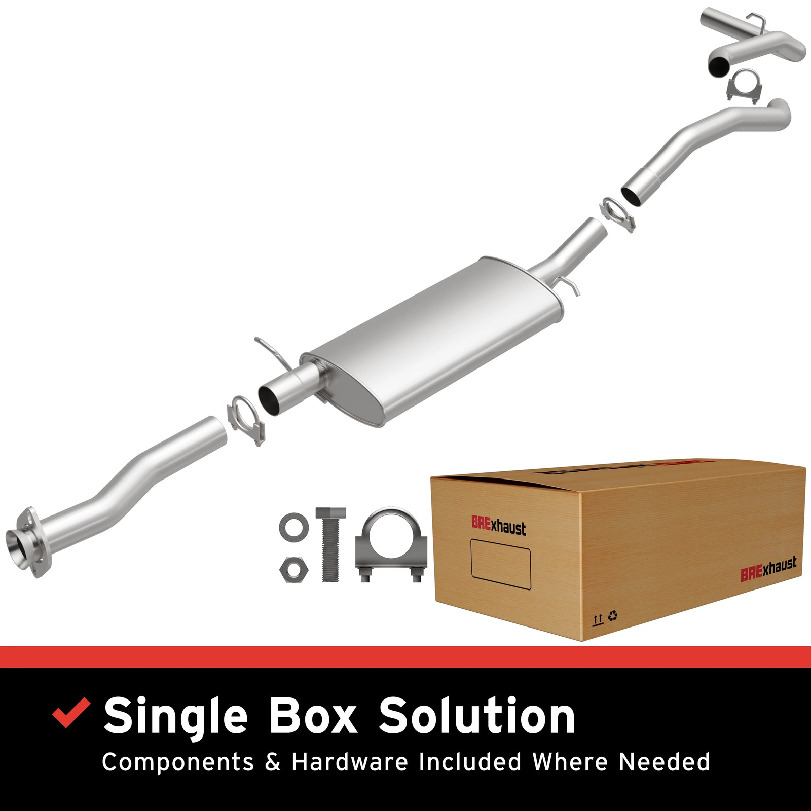 BRExhaust 106-0490 Direct-Fit Exhaust System Kit for 1992-1993 Chevrolet S10 BRExhaust 106-0490 Direct-Fit Exhaust System Kit for 1992-1993 Chevrolet S10