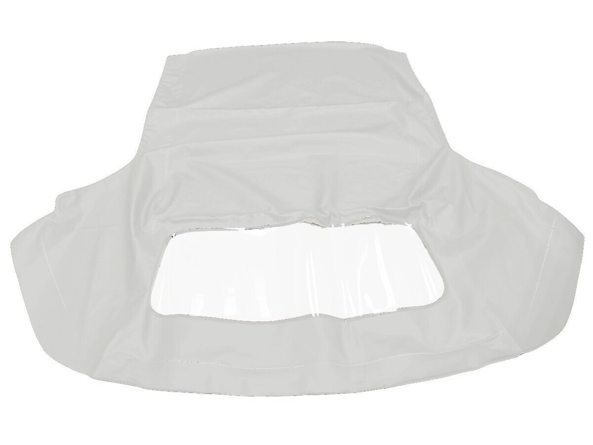 Fits: Ford Mustang 1983-1993 Soft Top & Plastic Window White Vinyl