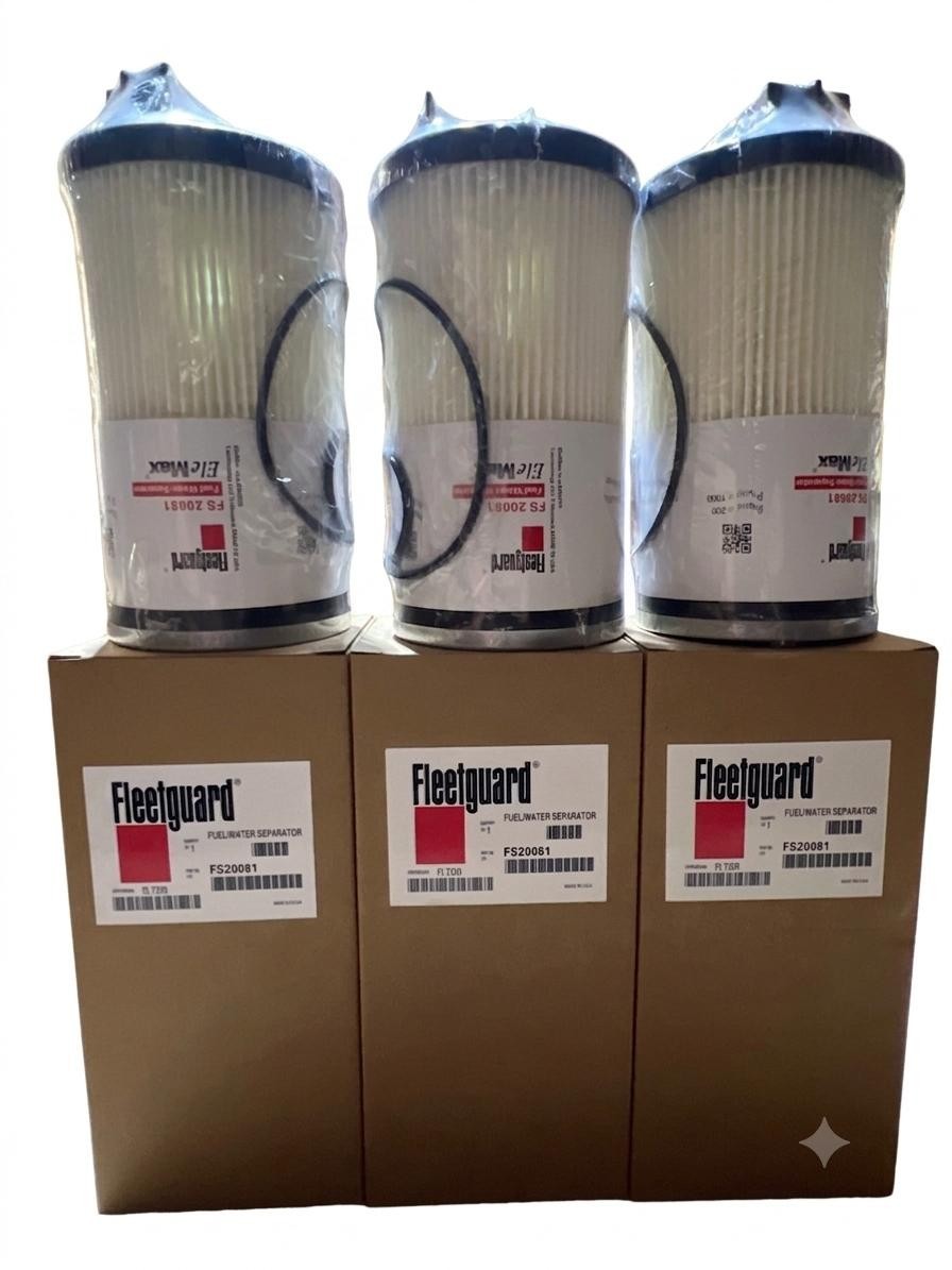 6 Pack Fleetguard FS20081 Fuel/Water Separator PF46171;A245007;L20081F; SN40809