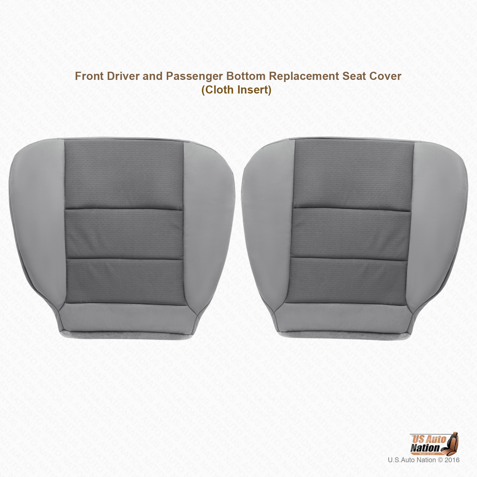 2005 06 Ford F250 F350 Extended Cab Driver & Passenger Bottoms Cloth Cover Gray