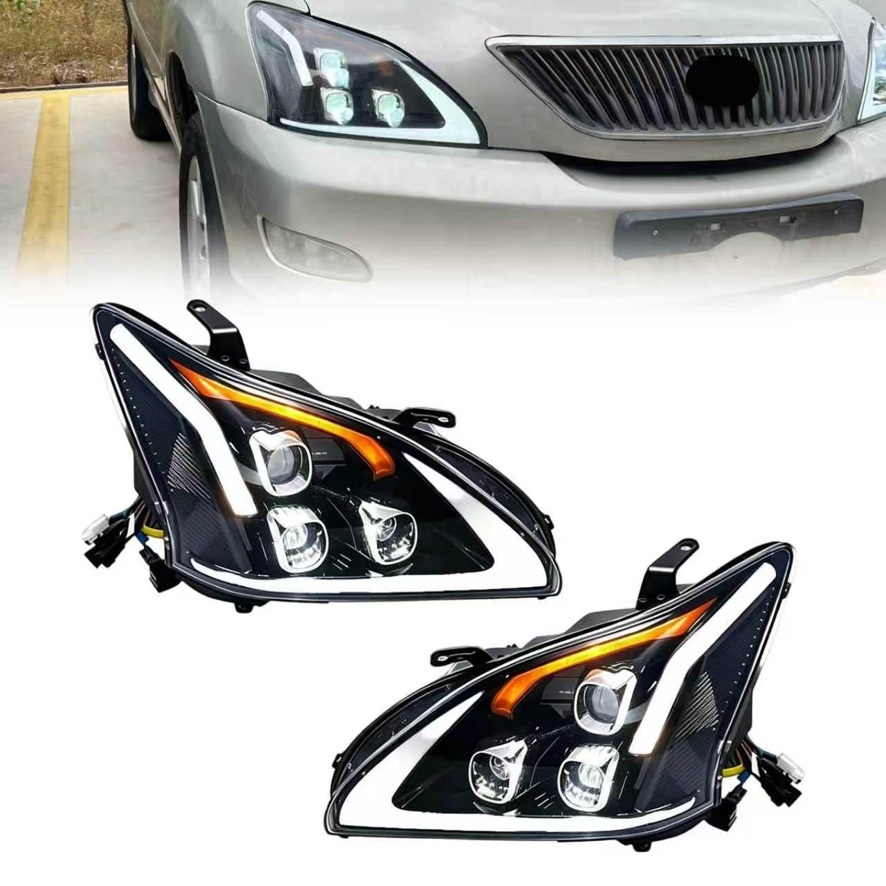 Fits 2004-2009 Lexus RX330 RX350 RX400h LED Headlight Assembly Left&Right Fits 2004-2009 Lexus RX330 RX350 RX400h LED Headlight Assembly Left&Right