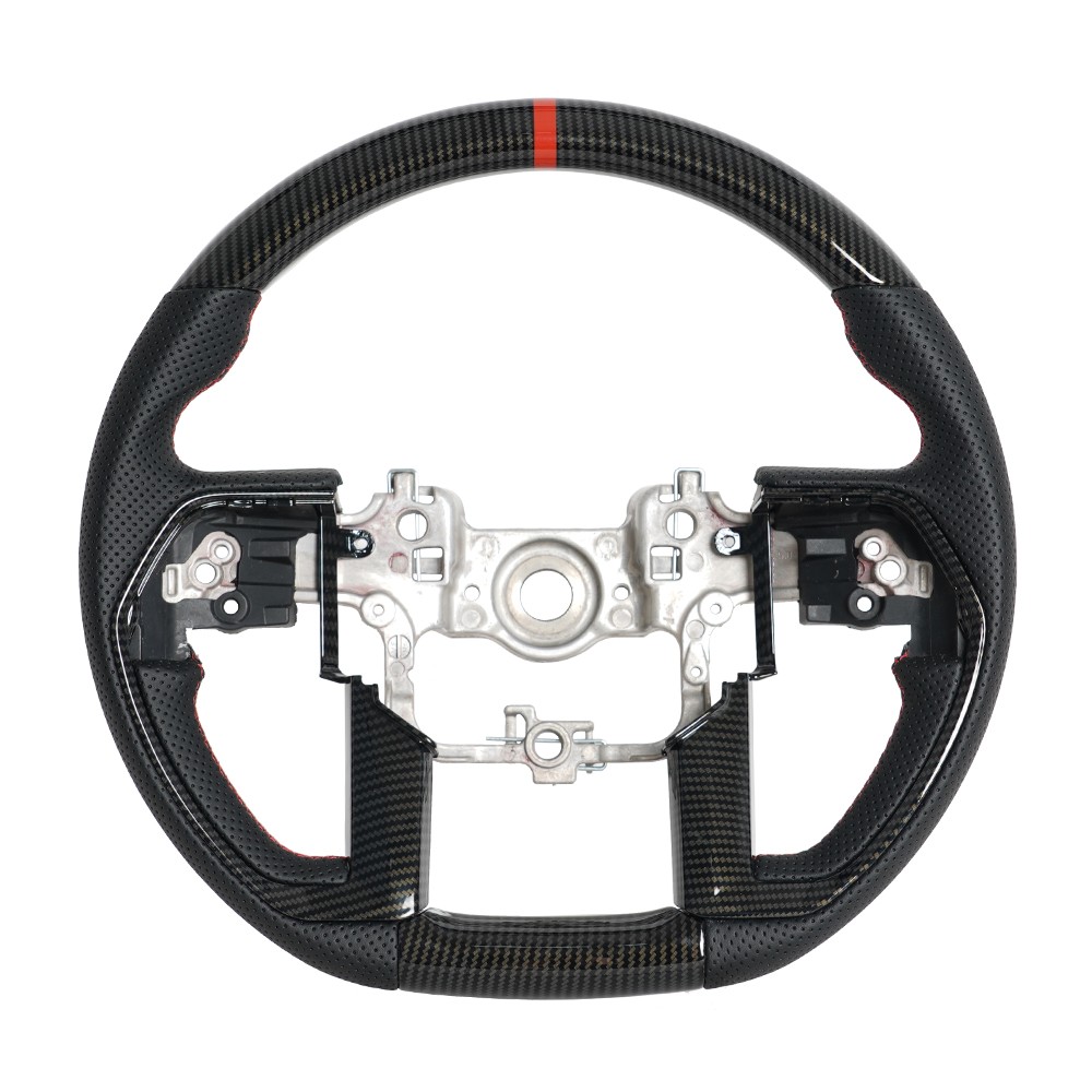 Hydro Dip Carbon Fiber Steering Wheel for Toyota Tacoma Tundra Sequoia 2023-2026 Hydro Dip Carbon Fiber Steering Wheel for Toyota Tacoma Tundra Sequoia 2023-2026