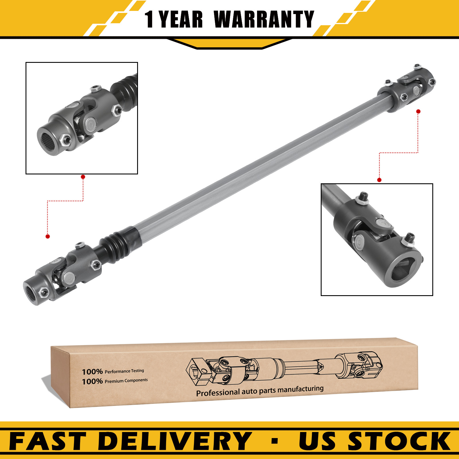 Telescopic Steering Shaft For 1980-1991 F-100 F-150 F-250 F-350 Truck 000980