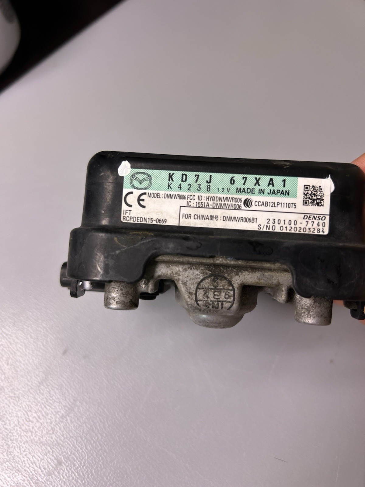 2018-2025 Mazda CX-5 Adaptive Cruise Control Distance Sensor Radar KD7J67XA1 OEM 2018-2025 Mazda CX-5 Adaptive Cruise Control Distance Sensor Radar KD7J67XA1 OEM