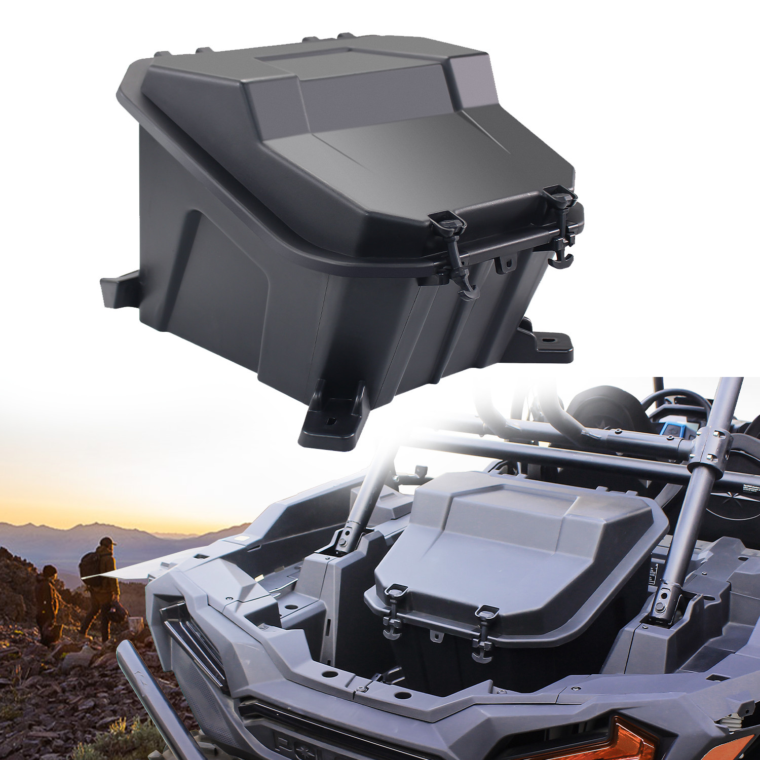69QT Rear Cargo Storage Box for Polaris RZR 1000 900 /Turbo XP 2014-23 #2881193 69QT Rear Cargo Storage Box for Polaris RZR 1000 900 /Turbo XP 2014-23 #2881193