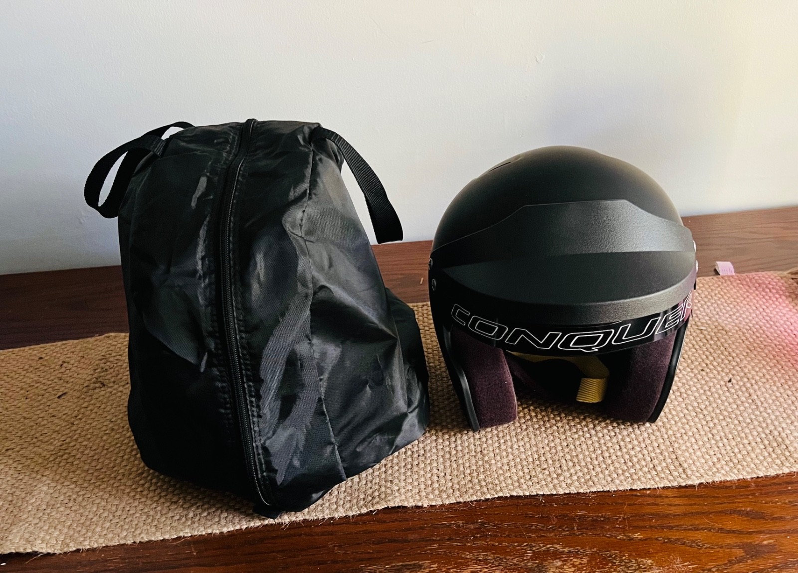 Snell SA2020 Conquer Lightweight Open Face Racing Helmet Matte Blk w/Case M NEW Snell SA2020 Conquer Lightweight Open Face Racing Helmet Matte Blk w/Case M NEW