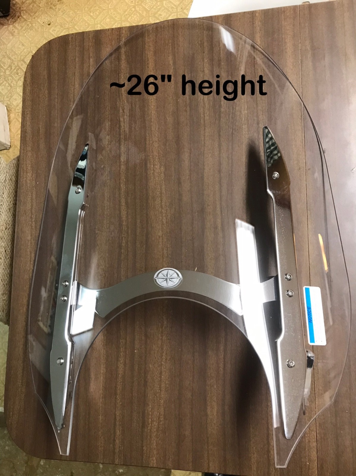 NEW Genuine Yamaha QUICK RELEASE TALL Windshield  '08+ Raider