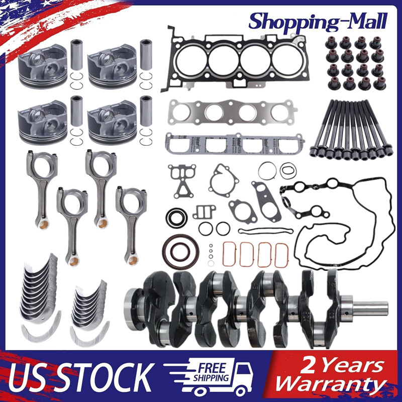  2.4L FULL ENGINE REBUILD KIT CRANKSHAFT RODS BEARINGS PISTONS FOR HYUNDAI KIA