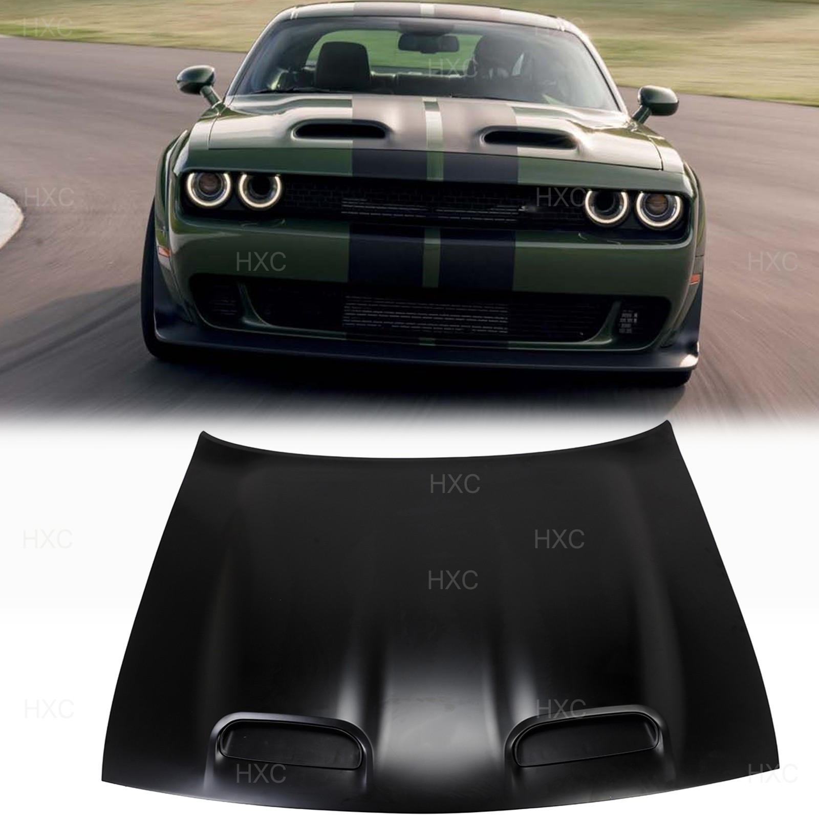 For 2008-2023 Dodge Challenger Redeye style Hood Panel Aluminum Exact Fit