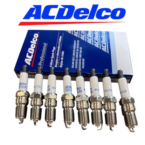 8Pcs OEM Iridium Spark Plugs LS1 LS2 LS3 LS6 L99 41-110 12621258 5.3L 6.0L 6.2L