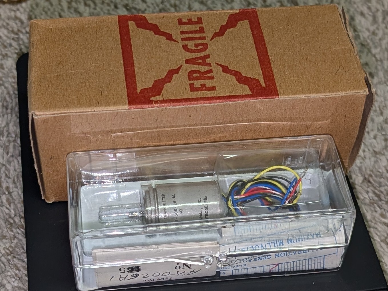 Bendix AY50026A1 Synchro Transmitter New Old Stock Open Box Docs