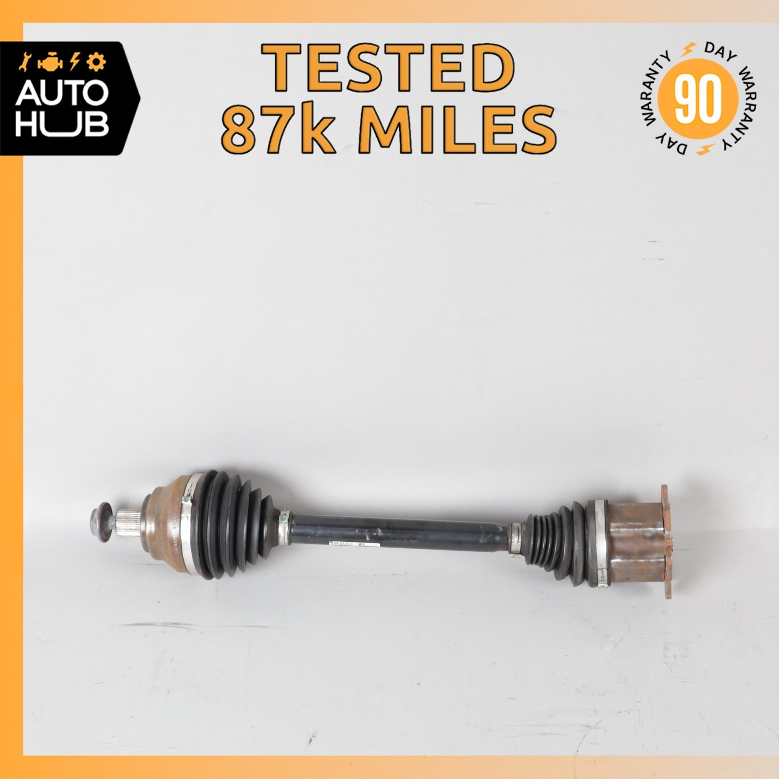 03-13 Bentley Continental GT Speed 6.0L CV Axle Shaft Front Left Side OEM 87k