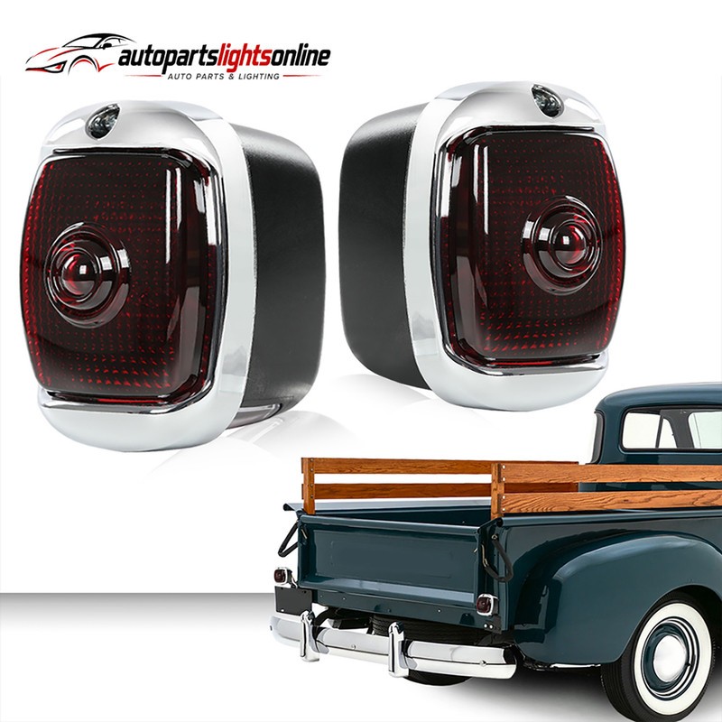 Rear Tail Lamp Lights LH & RH Fit For 1940-53 Chevy First Series Pickup Truck