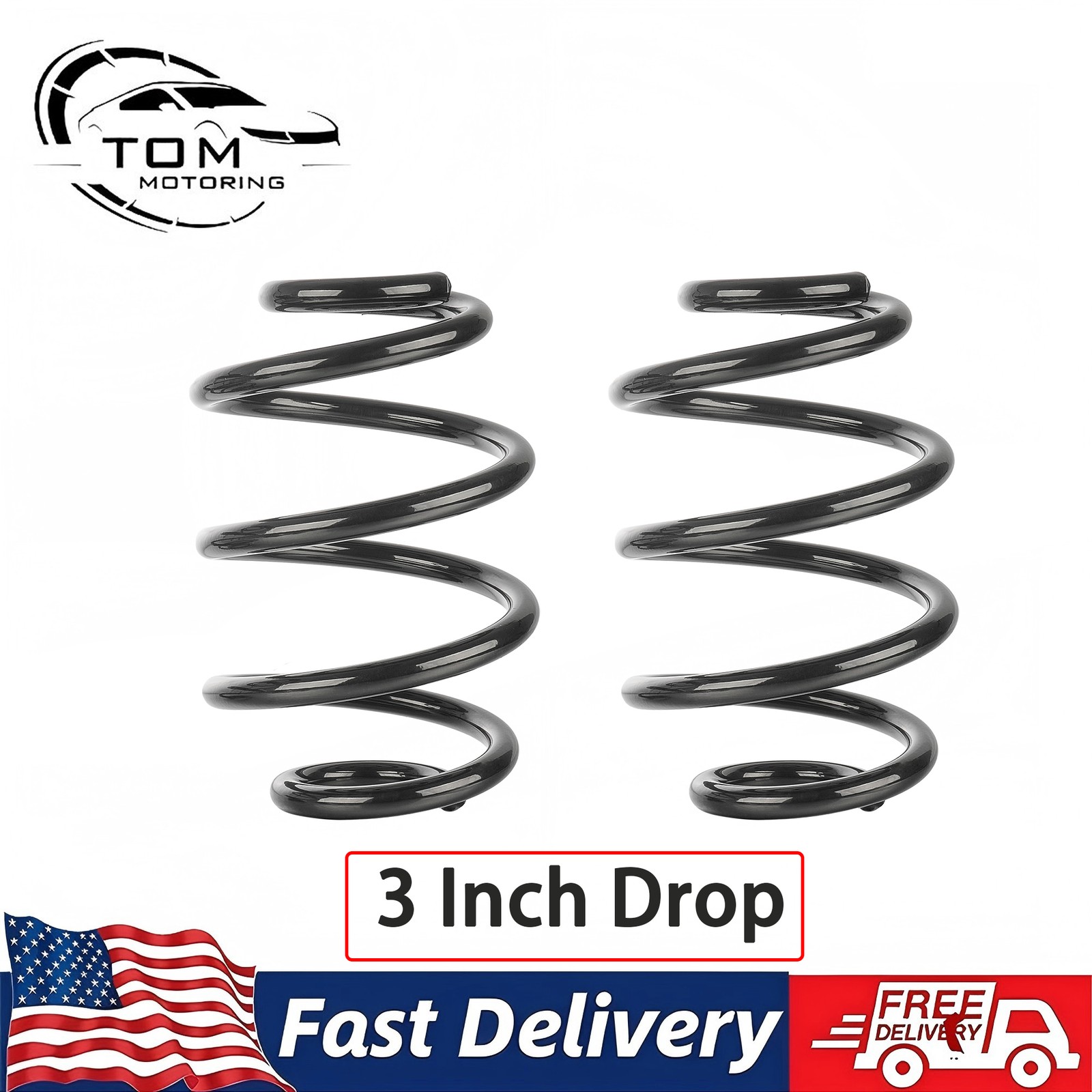 3 in Rear Drop Springs fit 60-72 Chevy Truck 1 in fit 67-72 Chevelle
